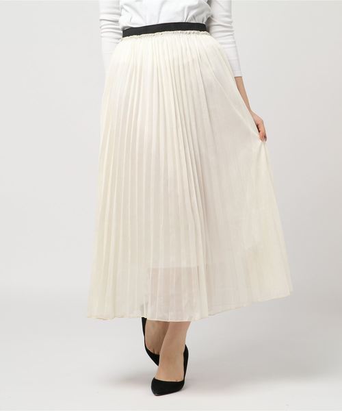 SpRay（スプレイ）の「ラメプリーツスカート（スカート・レディース・ブラック/ベージュ/パープル/ピンク/アイボリー・FREE）」の15枚目の写真