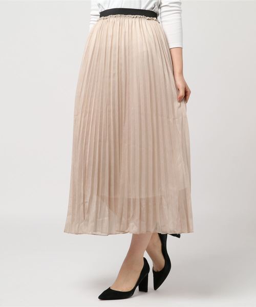 SpRay（スプレイ）の「ラメプリーツスカート（スカート・レディース・ブラック/ベージュ/パープル/ピンク/アイボリー・FREE）」の13枚目の写真