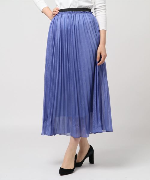 SpRay（スプレイ）の「ラメプリーツスカート（スカート・レディース・ブラック/ベージュ/パープル/ピンク/アイボリー・FREE）」の12枚目の写真