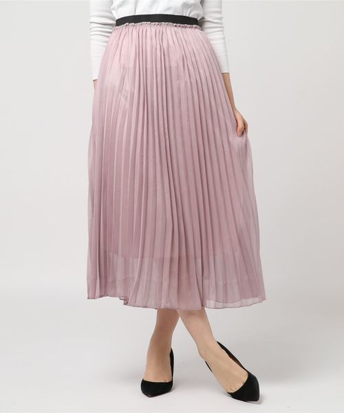 SpRay（スプレイ）の「ラメプリーツスカート（スカート・レディース・ブラック/ベージュ/パープル/ピンク/アイボリー・FREE）」の11枚目の写真