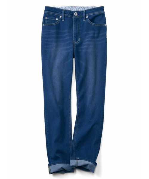 Live in comfort(リブインコンフォート)の「リブ イン コンフォート 大人の毎日 デニムの正解!すっきりキャロパードデニム(デニムパンツ・レディース・ネイビー/ブルー・6/8/10/7/11/9/12)」の1枚目の写真