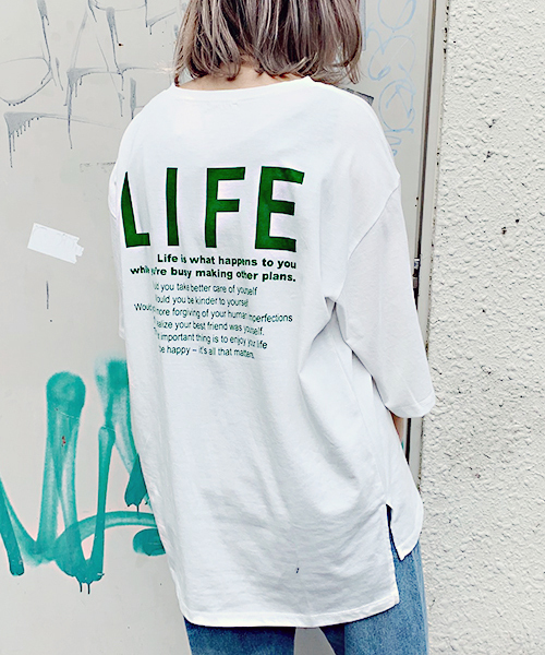 apres jour（アプレジュール）の「アソートＢＩＧＴシャツ【ZOZOTOWN限定アイテム】（Tシャツ/カットソー・レディース・ブラック/パープル/オフホワイト/その他/ボルドー・フリー）」の7枚目の写真