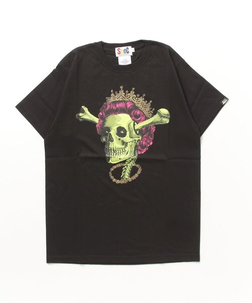 Sync.（スィンク）の「Sync. 【D*FACE】 TEE "HRH"（Tシャツ/カットソー・メンズ・ホワイト/ブラック/ヘザーグレー・X-LARGE/SMALL/MEDIUM/LARGE）」の2枚目の写真