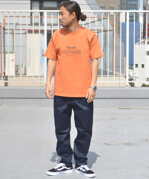 JACKSON MATISSE（ジャクソンマティス）の「JACKSON MATISSE JACKSON PARIS Tee（Tシャツ/カットソー・メンズ・ホワイト/ブラウン/オレンジ・M/L）」の3枚目の写真