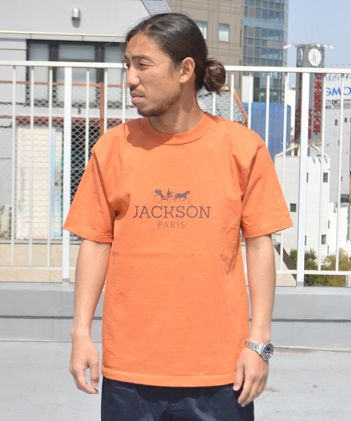 JACKSON MATISSE（ジャクソンマティス）の「JACKSON MATISSE JACKSON PARIS Tee（Tシャツ/カットソー・メンズ・ホワイト/ブラウン/オレンジ・M/L）」の19枚目の写真