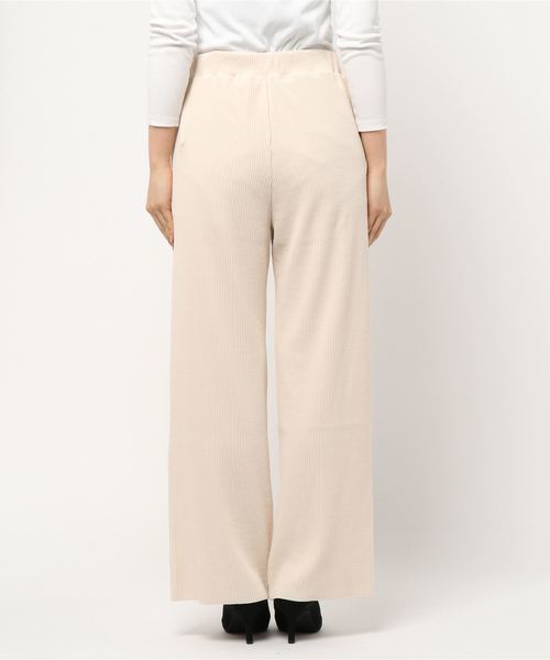 LOWRYS FARM（ローリーズファーム）の「セルフカットリブパンツ　836235（その他パンツ・レディース・ベージュ/アイボリー/ブラック・FREE）」の5枚目の写真