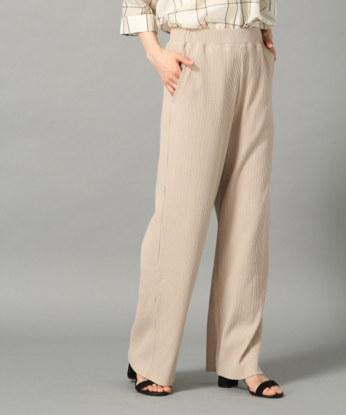 LOWRYS FARM（ローリーズファーム）の「セルフカットリブパンツ　836235（その他パンツ・レディース・ベージュ/アイボリー/ブラック・FREE）」の17枚目の写真