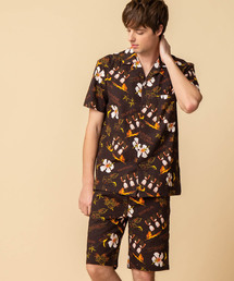 ADMIX/ATELIER SAB MEN | シアサッカー アロハ プリント オープンカラー 半袖 シャツ(シャツ/ブラウス)