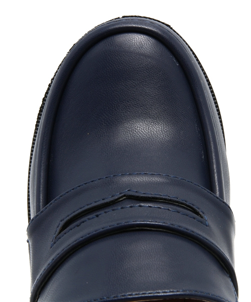 WEGO（ウィゴー）の「WEGO/ヒールローファー（ドレスシューズ・レディース・ブラック/ブラック系その他/ネイビー・24.5/23.5）」の14枚目の写真