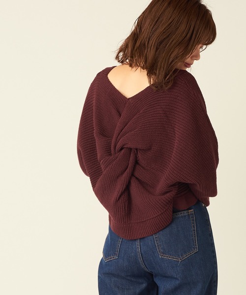 natural couture(ナチュラルクチュール)の「ねじりショートボレロ(カーディガン/ボレロ・レディース・ベージュ/ブラウン/アイボリー/ボルドー・FREE)」の4枚目の写真
