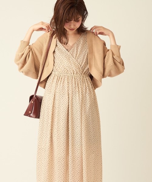 natural couture(ナチュラルクチュール)の「ねじりショートボレロ(カーディガン/ボレロ・レディース・ベージュ/ブラウン/アイボリー/ボルドー・FREE)」の16枚目の写真