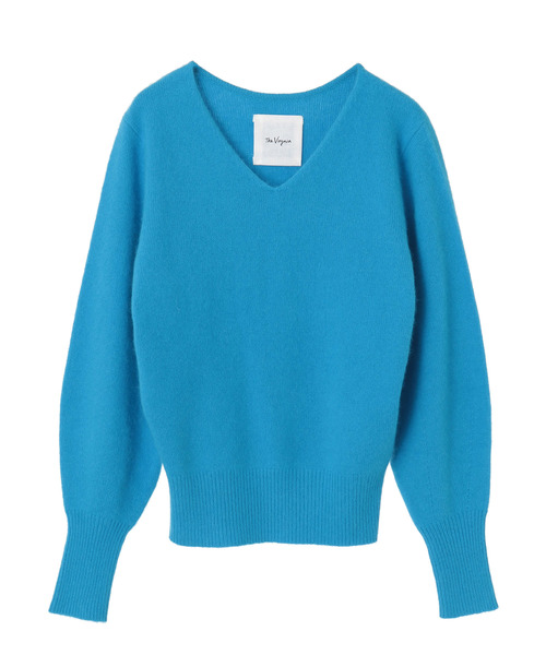 The Virgnia（ザ ヴァージニア）の「ＦＯＸ混Ｖネックパフスリーブニット（ニット/セーター・レディース・ブラック/パープル/オフホワイト/イエロー/ブルー・FREE）」の13枚目の写真