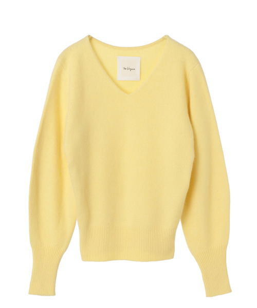 The Virgnia（ザ ヴァージニア）の「ＦＯＸ混Ｖネックパフスリーブニット（ニット/セーター・レディース・ブラック/パープル/オフホワイト/イエロー/ブルー・FREE）」の20枚目の写真