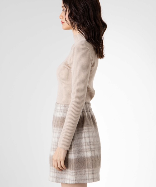 WEGO（ウィゴー）の「WEGO/【セットアップ対応商品】シャギーチェックミニスカート（スカート・レディース・ベージュ系その他2/ブラック系その他2・FREE）」の10枚目の写真