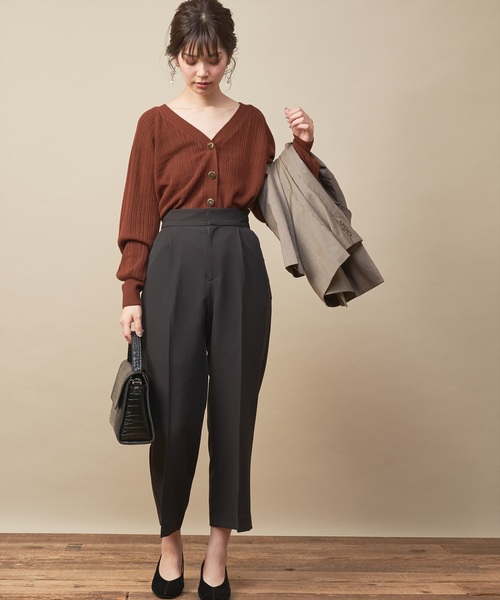 natural couture(ナチュラルクチュール)の「PP美シルエットワイドパンツ(その他パンツ・レディース・キャメル/レンガ/ダークブラウン/ブラック/ピンクベージュ・FREE)」の19枚目の写真