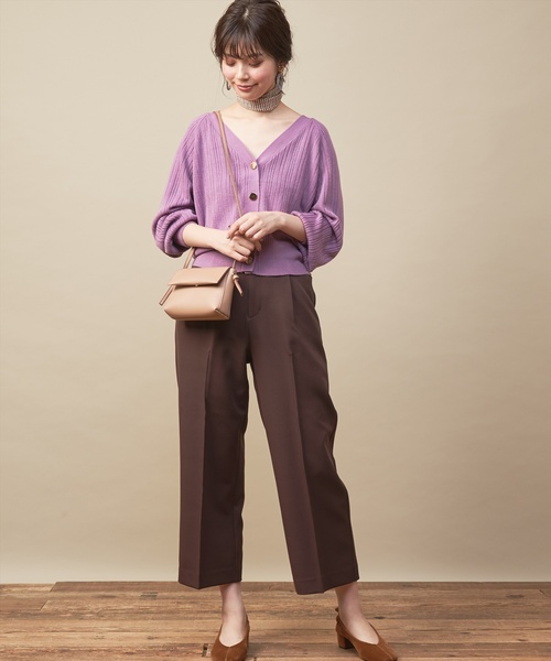 natural couture(ナチュラルクチュール)の「PP美シルエットワイドパンツ(その他パンツ・レディース・キャメル/レンガ/ダークブラウン/ブラック/ピンクベージュ・FREE)」の22枚目の写真
