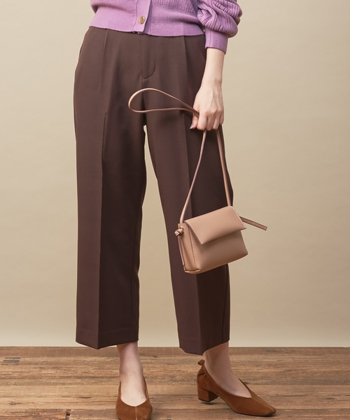 natural couture(ナチュラルクチュール)の「PP美シルエットワイドパンツ(その他パンツ・レディース・キャメル/レンガ/ダークブラウン/ブラック/ピンクベージュ・FREE)」の17枚目の写真