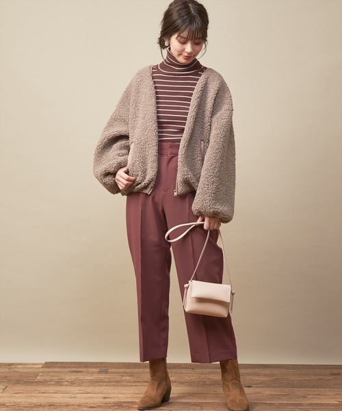 natural couture(ナチュラルクチュール)の「PP美シルエットワイドパンツ(その他パンツ・レディース・キャメル/レンガ/ダークブラウン/ブラック/ピンクベージュ・FREE)」の16枚目の写真
