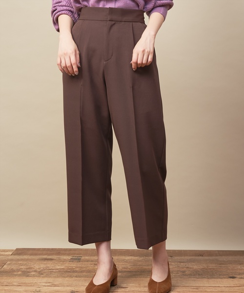 natural couture(ナチュラルクチュール)の「PP美シルエットワイドパンツ(その他パンツ・レディース・キャメル/レンガ/ダークブラウン/ブラック/ピンクベージュ・FREE)」の12枚目の写真
