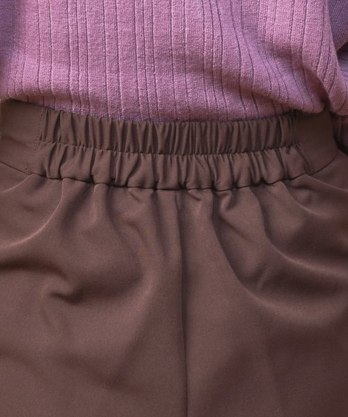 natural couture(ナチュラルクチュール)の「PP美シルエットワイドパンツ(その他パンツ・レディース・キャメル/レンガ/ダークブラウン/ブラック/ピンクベージュ・FREE)」の21枚目の写真