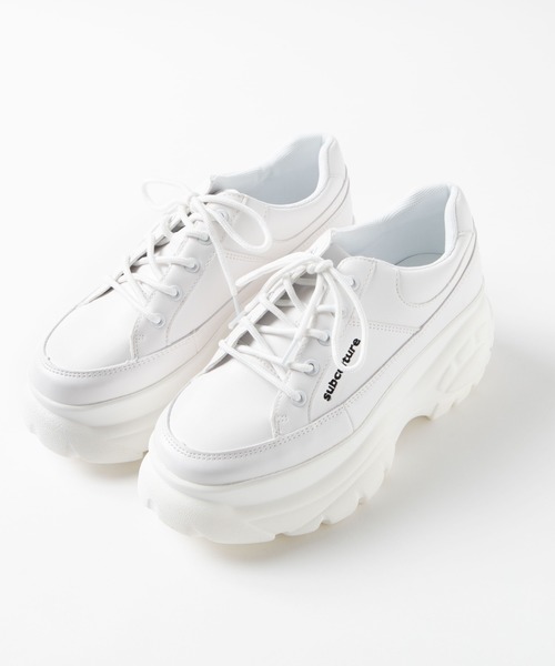 WEGO(ウィゴー)の「WEGO/ボリュームソールスニーカー(スニーカー・レディース・ホワイト/ブラック/その他1・MEDIUM/LARGE)」の11枚目の写真