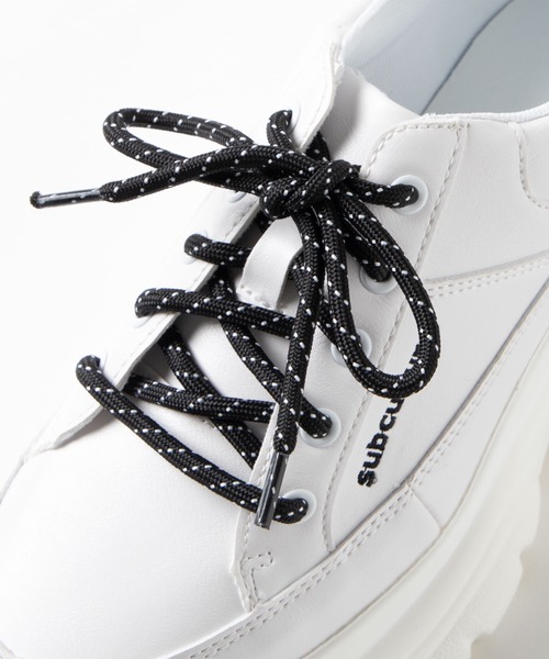 WEGO(ウィゴー)の「WEGO/ボリュームソールスニーカー(スニーカー・レディース・ホワイト/ブラック/その他1・MEDIUM/LARGE)」の17枚目の写真