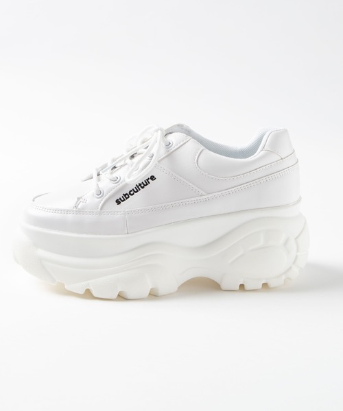 WEGO(ウィゴー)の「WEGO/ボリュームソールスニーカー(スニーカー・レディース・ホワイト/ブラック/その他1・MEDIUM/LARGE)」の15枚目の写真