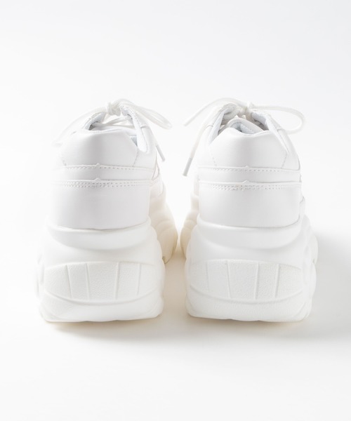 WEGO(ウィゴー)の「WEGO/ボリュームソールスニーカー(スニーカー・レディース・ホワイト/ブラック/その他1・MEDIUM/LARGE)」の8枚目の写真