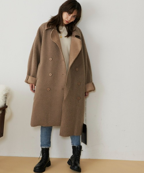 ボアルーズダブルコート（チェスターコート）｜Auntie Rosa Holiday
