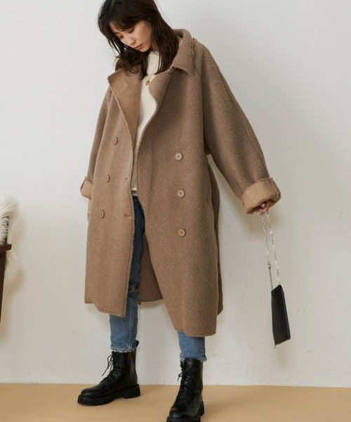 ボアルーズダブルコート（チェスターコート）｜Auntie Rosa Holiday