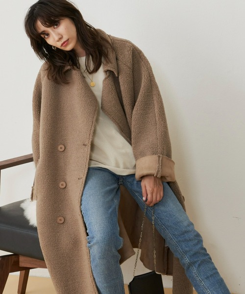 ボアルーズダブルコート（チェスターコート）｜Auntie Rosa Holiday