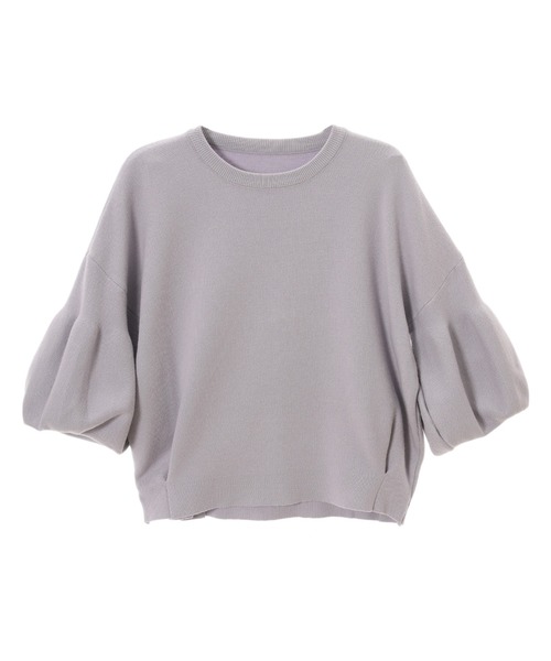 fifth（フィフス）の「ドロップショルダーボリュームスリーブニット（ニット/セーター・レディース・アイボリー/ラベンダー・MEDIUM）」の3枚目の写真