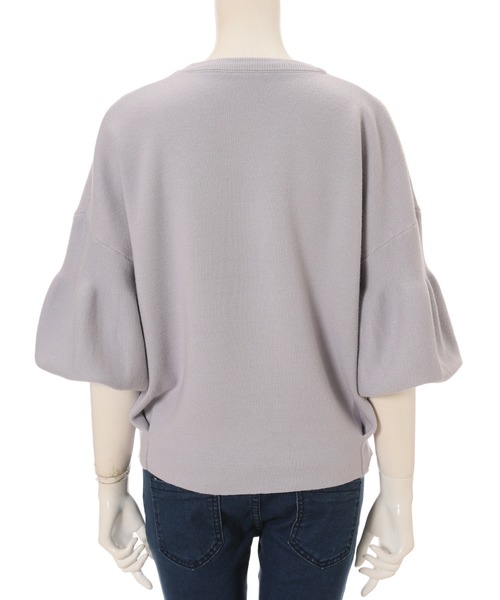 fifth（フィフス）の「ドロップショルダーボリュームスリーブニット（ニット/セーター・レディース・アイボリー/ラベンダー・MEDIUM）」の6枚目の写真