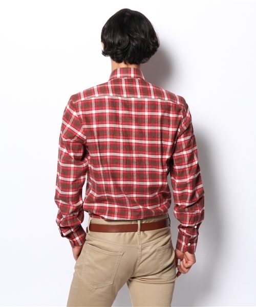 ERRICO FORMICOLA（エッリコフォルミコラ）の「Errico Formicola / ボールドチェック カッタウェイ（シャツ/ブラウス・メンズ・レッド系その他・37/38/39）」の4枚目の写真