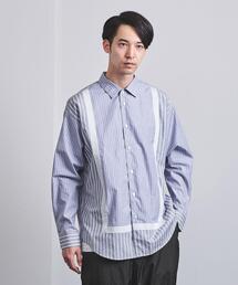 EN ROUTE | ＜EN ROUTE（アンルート）＞ ストライプ コンビ テープ レギュラー(シャツ/ブラウス)