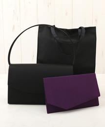 フォーマル 雑貨 3点 セット(ブラックバッグ・手提げ・ふくさ)【喪服用】