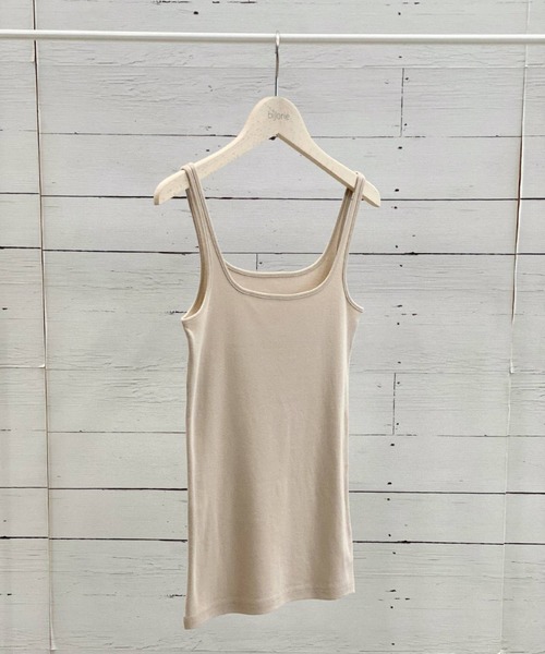 bijorie（ビジュリィ）の「オーガニックコットン／タンクトップ（その他アンダーウェア/インナー・レディース・ブラウン/ブラック/ブルー・L/M）」の3枚目の写真