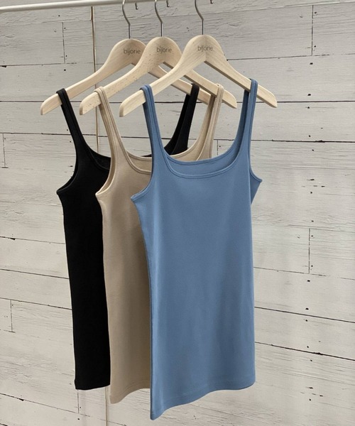 bijorie（ビジュリィ）の「オーガニックコットン／タンクトップ（その他アンダーウェア/インナー・レディース・ブラウン/ブラック/ブルー・L/M）」の17枚目の写真