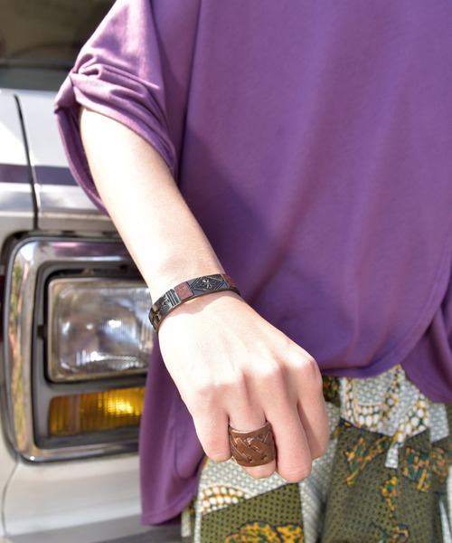 チャイハネ（チャイハネ）の「【チャイハネ】トゥアベルMEN'Sバングル（バングル/リストバンド・メンズ・ブラック/シルバー/ゴールド・FREE）」の5枚目の写真