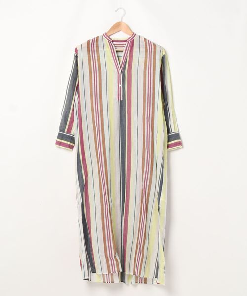 Ne Quittez Pas ヌキテパ の Ne Quittez Pas ストライプシャツドレス ワンピース Wear