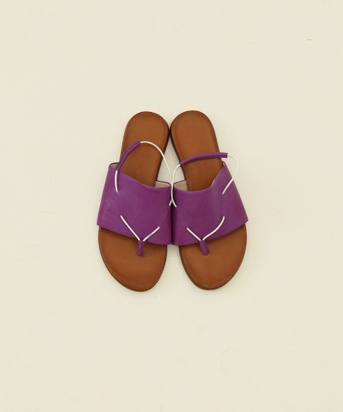 TODAYFUL（トゥデイフル）の「レザートングサンダル（サンダル・レディース・ホワイト/ブラック/パープル・36inch/38inch/37inch）」の6枚目の写真