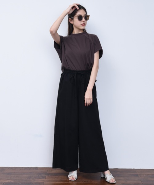 ap retro（アプレトロ）の「イージーロングワイドパンツ【ZOZOTOWN限定商品】（その他パンツ・レディース・ブラック/ブラウン/カーキ/アイボリー/グレイッシュベージュ・FREE）」の16枚目の写真