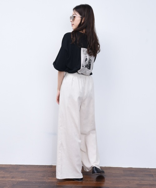 ap retro（アプレトロ）の「イージーロングワイドパンツ【ZOZOTOWN限定商品】（その他パンツ・レディース・ブラック/ブラウン/カーキ/アイボリー/グレイッシュベージュ・FREE）」の12枚目の写真