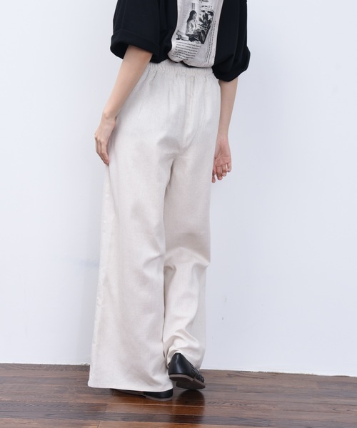 ap retro（アプレトロ）の「イージーロングワイドパンツ【ZOZOTOWN限定商品】（その他パンツ・レディース・ブラック/ブラウン/カーキ/アイボリー/グレイッシュベージュ・FREE）」の7枚目の写真