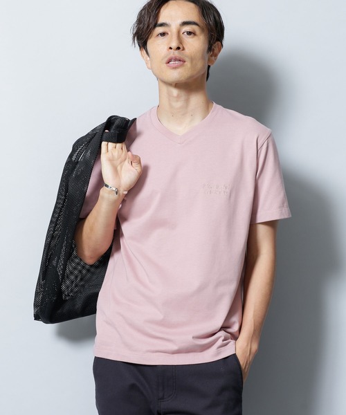 Bring ロゴvネックtシャツ Tシャツ カットソー Nano Universe ナノユニバース のファッション トップス Coveross セール