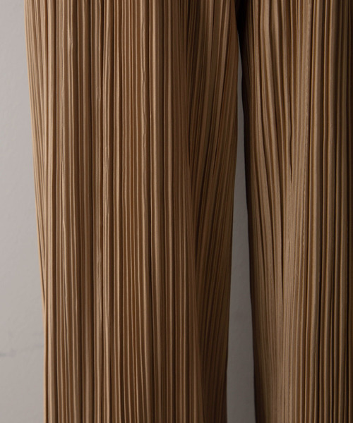 rectangle（レクタングル）の「裾メローサテンプリーツワイドパンツ（その他パンツ・レディース・ブラック/ベージュ/ブラウン/オレンジ・FREE）」の20枚目の写真