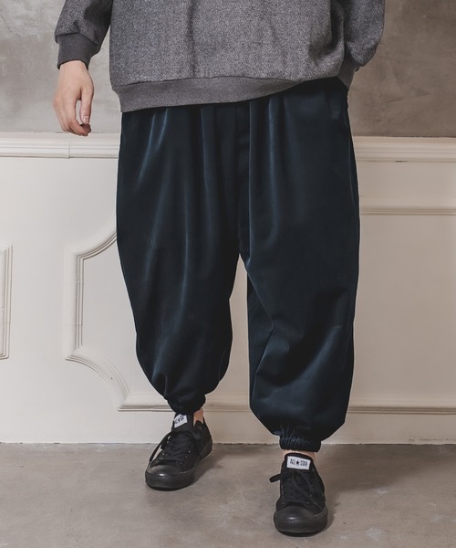 CAMBIO(カンビオ)の「mp8301-Balloon Velor Easy Pants バルーンパンツ(その他パンツ・メンズ・ダークグリーン/ブラック/キャメル・S/M/L)」の2枚目の写真