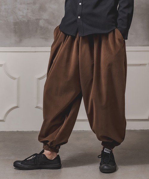 CAMBIO(カンビオ)の「mp8301-Balloon Velor Easy Pants バルーンパンツ(その他パンツ・メンズ・ダークグリーン/ブラック/キャメル・S/M/L)」の14枚目の写真