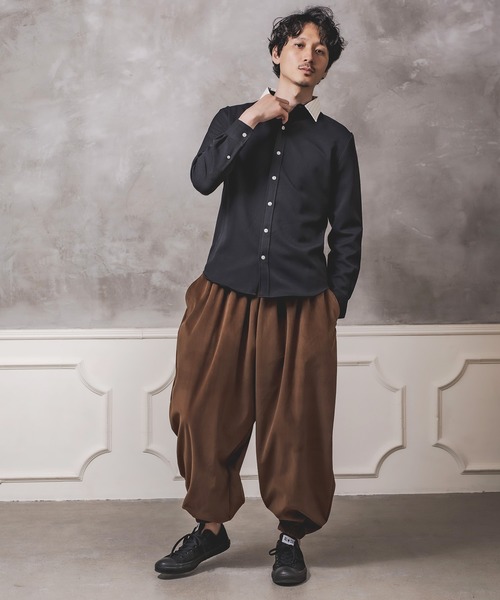 CAMBIO(カンビオ)の「mp8301-Balloon Velor Easy Pants バルーンパンツ(その他パンツ・メンズ・ダークグリーン/ブラック/キャメル・S/M/L)」の15枚目の写真