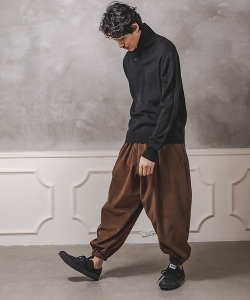CAMBIO(カンビオ)の「mp8301-Balloon Velor Easy Pants バルーンパンツ(その他パンツ・メンズ・ダークグリーン/ブラック/キャメル・S/M/L)」の16枚目の写真